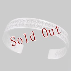 画像1: ホピ族 Emmett Navakuku 1/2” ミルキーウェイ オーバーレイ バングル