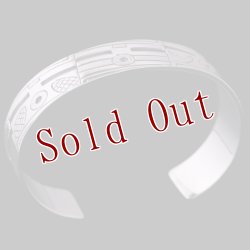 画像2: ホピ族 Emmett Navakuku 5/8" ミックスカチナ オーバーレイ バングル