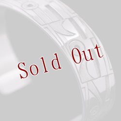 画像4: ホピ族 Emmett Navakuku 5/8" ミックスカチナ オーバーレイ バングル