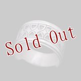 ホピ族 Emmett Navakuku ミルキーウェイ オーバーレイ リング 23.5号