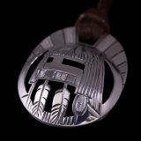 ホピ族 Emmett Navakuku ロングヘア カチナ オーバーレイ ペンダント