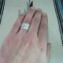 着用画像3: イスレタ族 Michael kirk イーグルフェザー リング 10号