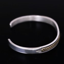 画像6: 【再入荷】ナバホ族 Bruce Morgan 1/4” 14K 4ダイヤ+アロー バングル 【RIVER MAIL企画】