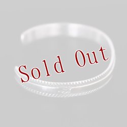 画像6: 【RIVER MAIL企画】ナバホ族 Bruce Morgan 1/4" 14K チゼル プレーン バングル