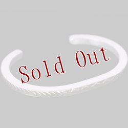 画像3: 【再入荷】ナバホ族 Bruce Morgan #6SQ ダイヤ+アロー(14K)/プレーン(SS) バングル【RIVER MAIL企画】