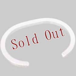 画像5: 【再入荷】ナバホ族 Bruce Morgan #6SQ ダイヤ+アロー(14K)/プレーン(SS) バングル【RIVER MAIL企画】