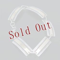 画像7: ナバホ族 Bruce Morgan 1/4” 3/8" 14K チゼル プレーン ブレスレット