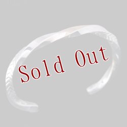 画像3: 【再入荷】ナバホ族 Bruce Morgan #6SQ 14K/SS ツイスト ダイヤ+アロー バングル 【RIVER MAIL企画】