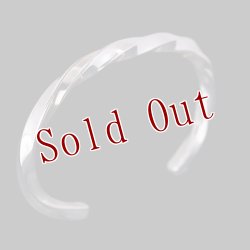 画像3: 【RIVER MAIL企画】ナバホ族 Bruce Morgan #6SQ 14K/SS ツイスト プレーン バングル