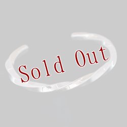 画像4: 【RIVER MAIL企画】ナバホ族 Bruce Morgan #6SQ 14K/SS ツイスト プレーン バングル