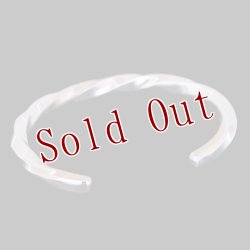 画像5: 【RIVER MAIL企画】ナバホ族 Bruce Morgan #6SQ 14K/SS ツイスト プレーン バングル