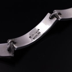 画像4: 【RIVER MAIL企画】ナバホ族 Bruce Morgan 1/4” SS 4ダイヤ+アロー ブレスレット