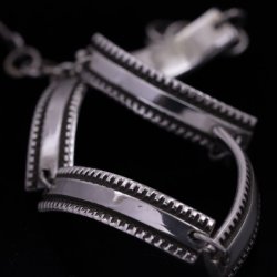 画像2: 【RIVER MAIL企画】ナバホ族 Bruce Morgan 1/4” SS チゼル ブレスレット