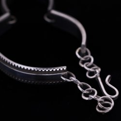 画像3: 【RIVER MAIL企画】ナバホ族 Bruce Morgan 1/4” SS チゼル ブレスレット