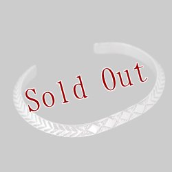 画像4: ナバホ族 Bruce Morgan #2TR プレーン(SS)/4ダイヤ+アロー(SS) バングル【RIVER MAIL企画】