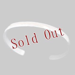 画像1: ナバホ族 Bruce Morgan 1/4" 14K ハンマーテクスチャ バングル