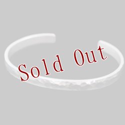 画像4: ナバホ族 Bruce Morgan 1/4" 14K ハンマーテクスチャ バングル