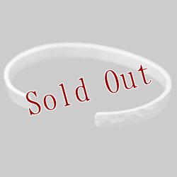 画像5: ナバホ族 Bruce Morgan 1/4" 14K ハンマーテクスチャ バングル