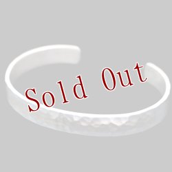 画像4: ナバホ族 Bruce Morgan 3/8" 14K ハンマーテクスチャ バングル