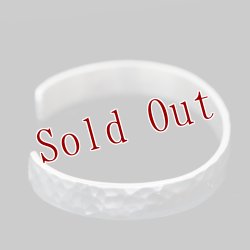 画像5: ナバホ族 Bruce Morgan 3/8" 14K ハンマーテクスチャ バングル