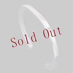 画像4: ナバホ族 Bruce Morgan #6SQ プレーン(14K)/4ダイヤ+アロー(SS) バングル【RIVER MAIL企画】