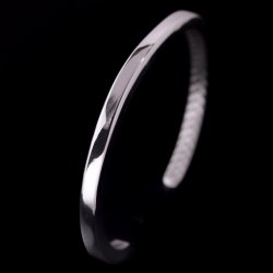 画像3: ナバホ族 Bruce Morgan #6SQ プレーン(SS)/4ダイヤ+アロー(SS) バングル