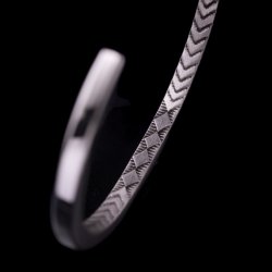 画像6: ナバホ族 Bruce Morgan #6SQ プレーン(SS)/4ダイヤ+アロー(SS) バングル