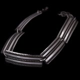 【RIVER MAIL企画】ナバホ族 Bruce Morgan 3/8” SS 2連チゼル ブレスレット