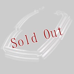 画像1: 【RIVER MAIL企画】ナバホ族 Bruce Morgan 3/8” SS 2連チゼル ブレスレット