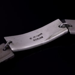 画像4: 【RIVER MAIL企画】ナバホ族 Bruce Morgan 3/8” SS 2連チゼル ブレスレット