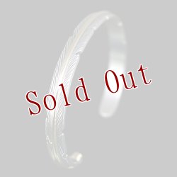 画像2: 【再入荷】ナバホ族 Harvey Mace 1/4" 12KGF イーグルフェザー バングル