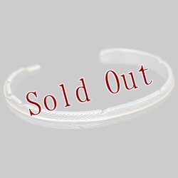 画像5: 【再入荷】ナバホ族 Harvey Mace 1/4" 12KGF イーグルフェザー バングル