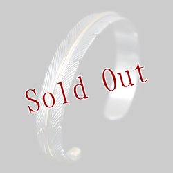 画像3: 【再入荷】ナバホ族 Harvey Mace 3/8” 12KGF イーグルフェザー バングル