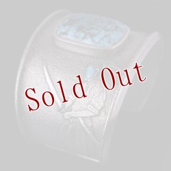 画像3: ナバホ族 Darryl Dean Begay Morenci ターコイズ 侍 イーグル トゥーファーキャスト バングル