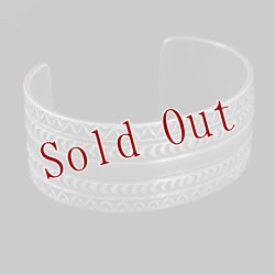 画像3: ナバホ族 Sunshine Reeves 1" スタンプワーク バングル