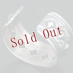 画像5: ナバホ族 Harrison Jim 1 1/8" バンプアウト インゴットシルバー バングル