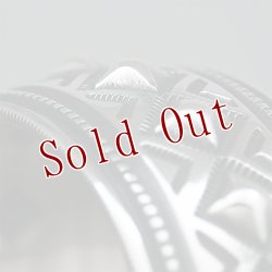 画像8: ナバホ族 Harrison Jim 1 1/8" バンプアウト インゴットシルバー バングル