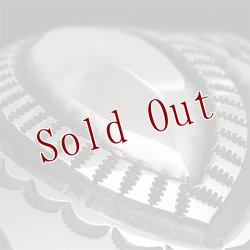 画像5: ナバホ族 Harrison Jim 1 5/8" リポウズ インゴットシルバー バングル