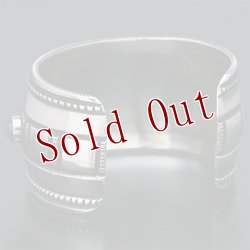 画像3: ナバホ族 Harrison Jim 1 1/2" キングマン インゴットシルバー コインエッジ バングル