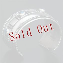 画像5: ナバホ族 Harrison Jim 1 1/2" キングマン インゴットシルバー コインエッジ バングル