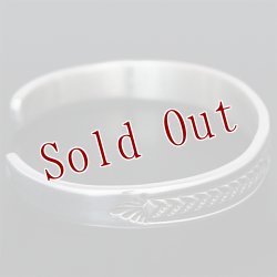 画像3: ナバホ族 Bruce Morgan 1/4" シルバー ダイヤ+アロー バングル