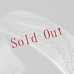 画像6: ナバホ族 Jacob D. Morgan 3/4” Bi-curve Repousse バングル