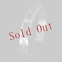 画像3: ナバホ族 Veronica Benally マルチカラー(ジェット) インレイ バングル