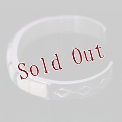 画像5: ナバホ族 Veronica Benally マルチカラー(アイボリー) インレイ バングル "5 3/4"