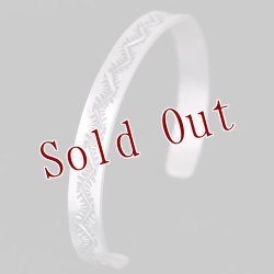 画像3: ナバホ族 Sunshine Reeves 1/4" スタンプ バングル