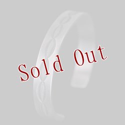 画像3: ナバホ族 Jacob D. Morgan 3/8" 10ga スタンプ バングル