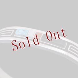 画像4: ナバホ族 Albert Nells マルチカラー インレイ バングル