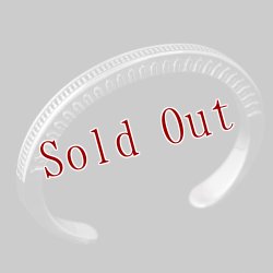 画像2: ナバホ族 Lyle Secatero #3スクエア レインフォール/フェザー バングル