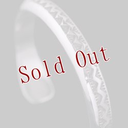 画像3: ナバホ族 Lyle Secatero #0ハーフラウンド ライトニング バングル