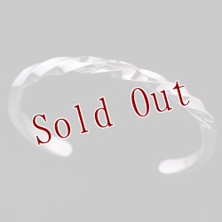 画像1: ナバホ族 Lyle Secatero #6スクエア ツイスト ライトニング バングル